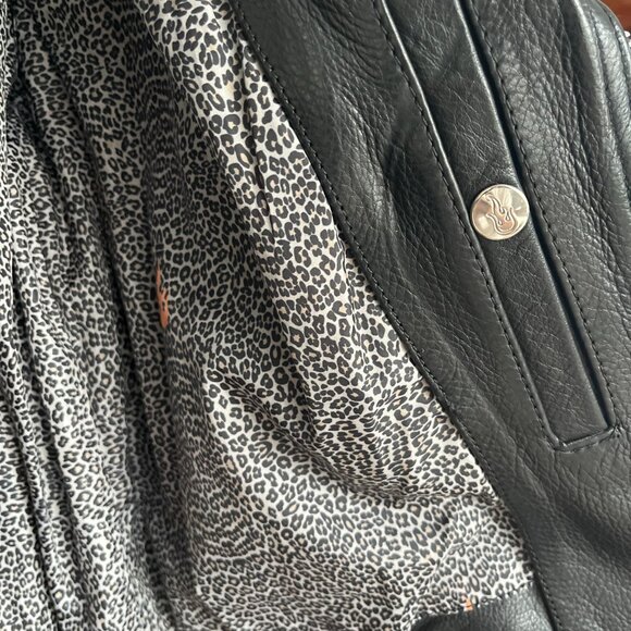 HellBabes Limited-Edition Studded Leather Motorcycle Jacket - Picture 10 of 12